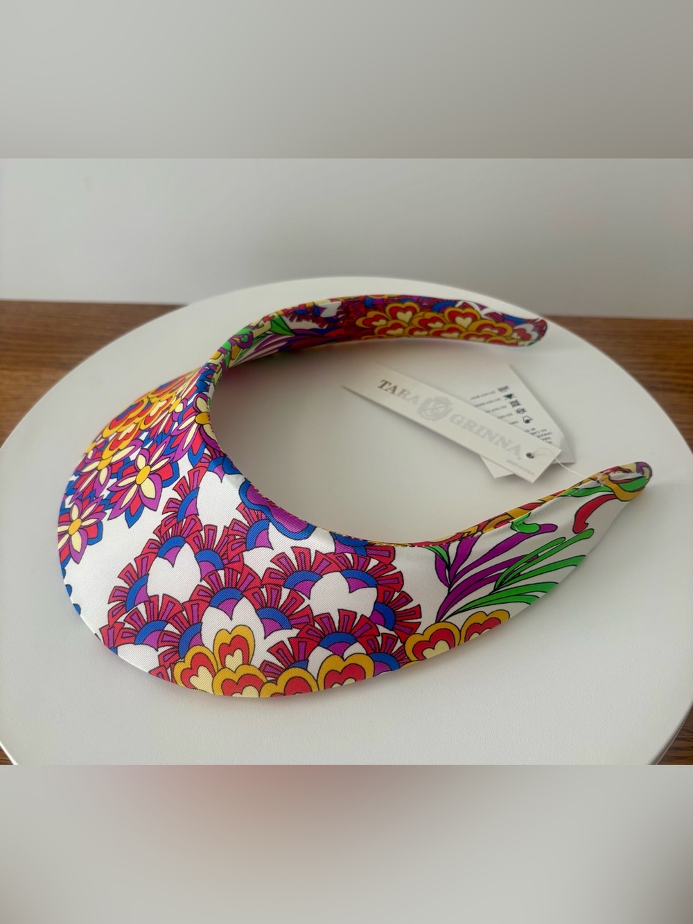 Tara Grinna Print Lyera Covered Visor - Style 501